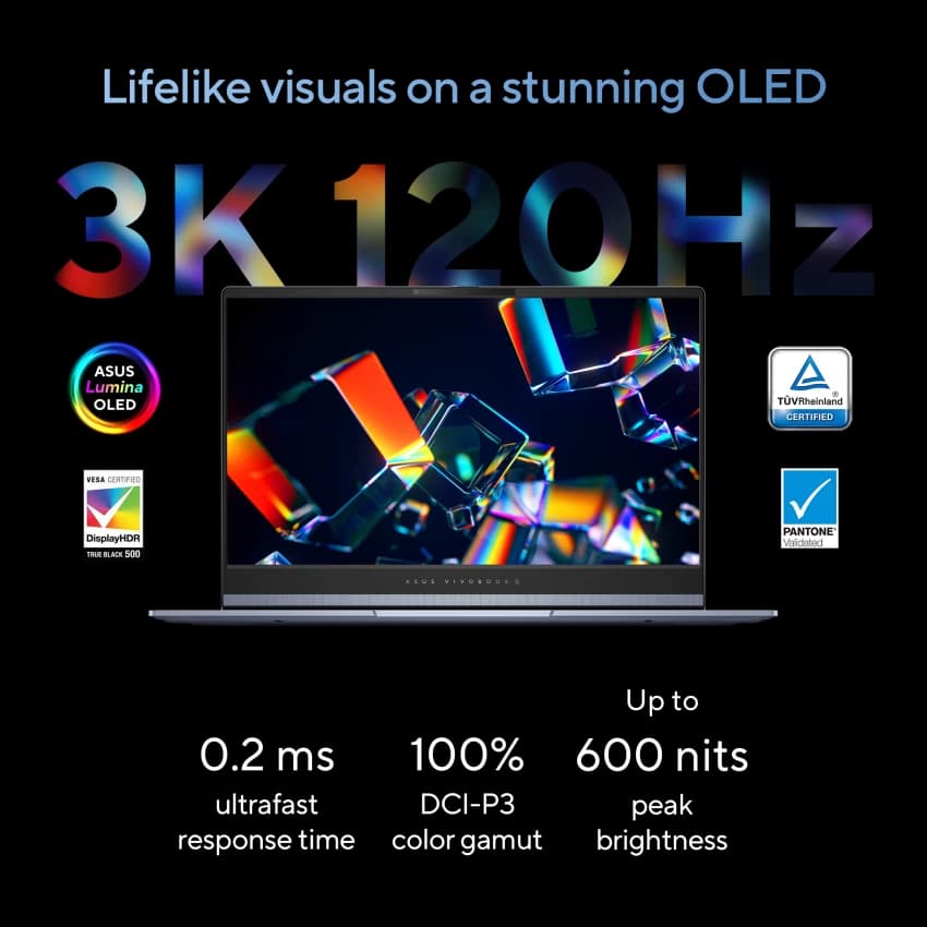 ASUS-VivoBook AI PC S5506MA-WS76 Intel Evo Edition Core Ultra 7-155H | 16GB LPDDR5X RAM, 1TB SSD NVMe