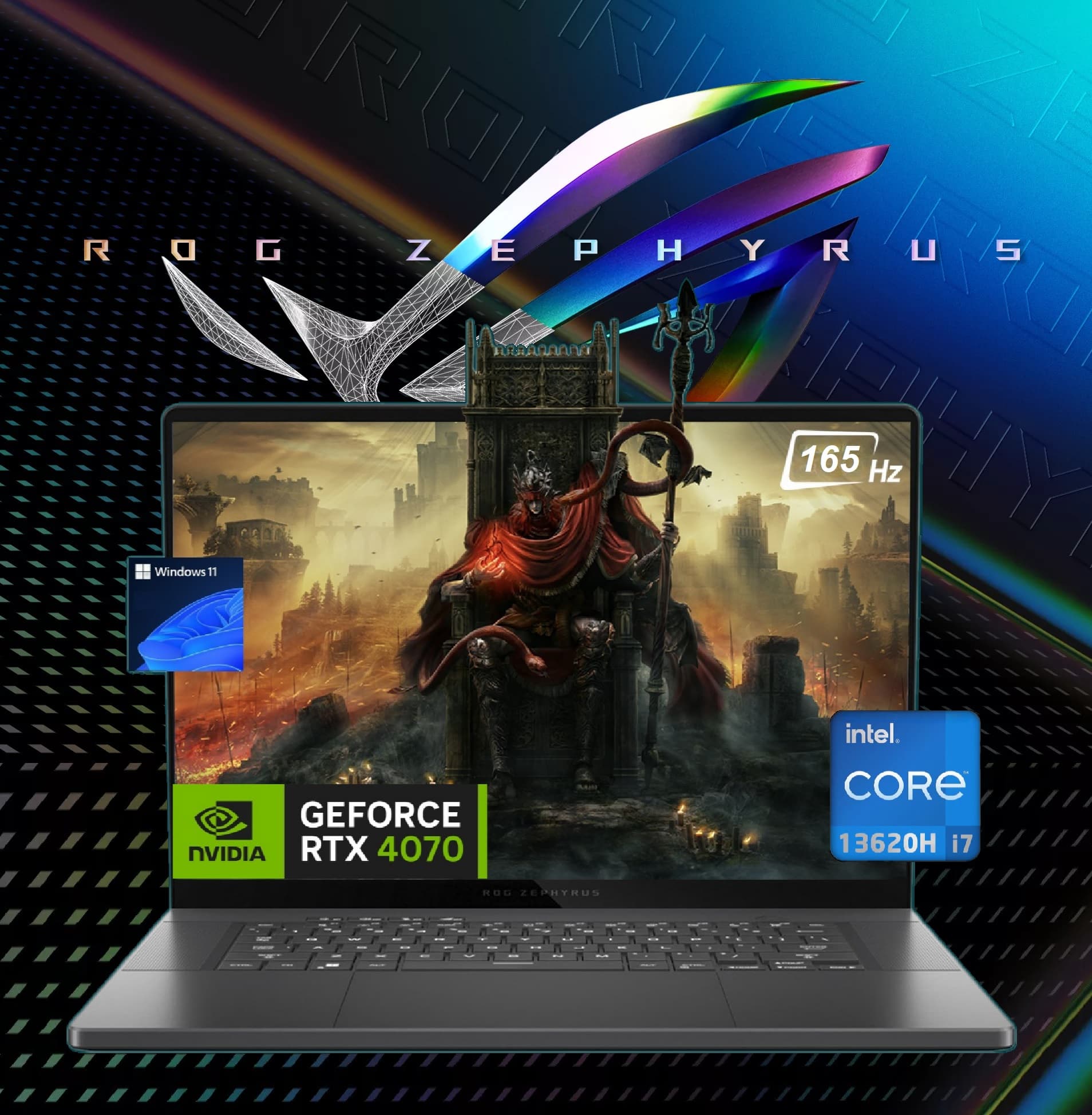 Asus Rog Zephyrus G16 GU603VI , Intel Core i7-13620H, 16GB RAM, 512GB SSD, RTX 4070 8GB Graphics, 16-inch WUXGA IPS HDR Display...