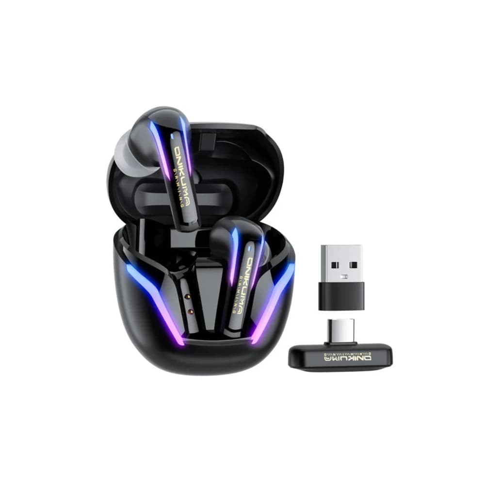 ONIKUMA T27 Dual Wireless Gaming Earbuds 2.4G/Bluetooth with ENC Microphone For Mobiles, Ipads, PC, Meta Quest, PS4, PS5
