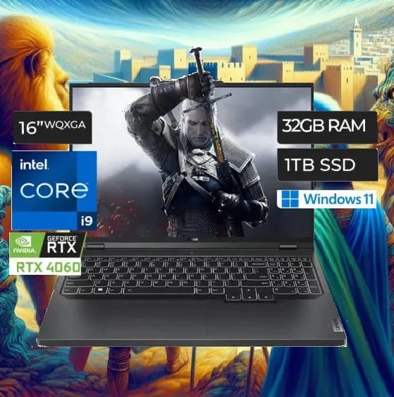 Lenovo Legion Pro 5 16IRX8 Core i9-13900HX | 32GB DDR5 RAM, 1TB SSD | RTX 4060 8GB GDDR6 | 16 inch WQXGA IPS 165Hz | Windows 11