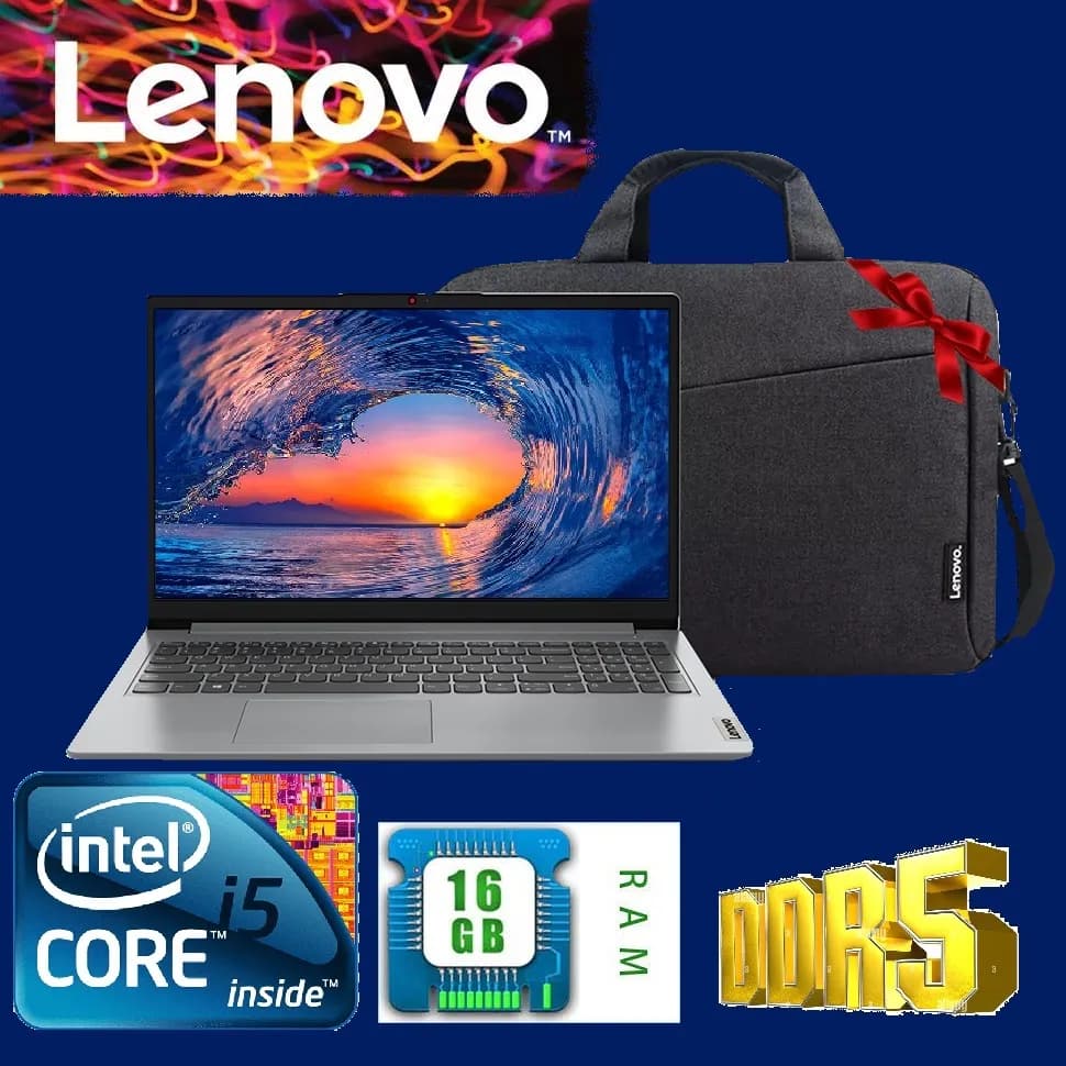 Lenovo IdeaPad Slim 3 15IAH8 Intel Core i5-12450H | 16GB DDR5 RAM; 512GB SSD NVMe | 15.6″ FHD Display | Wi-Fi 6, BT5.2 | DOS