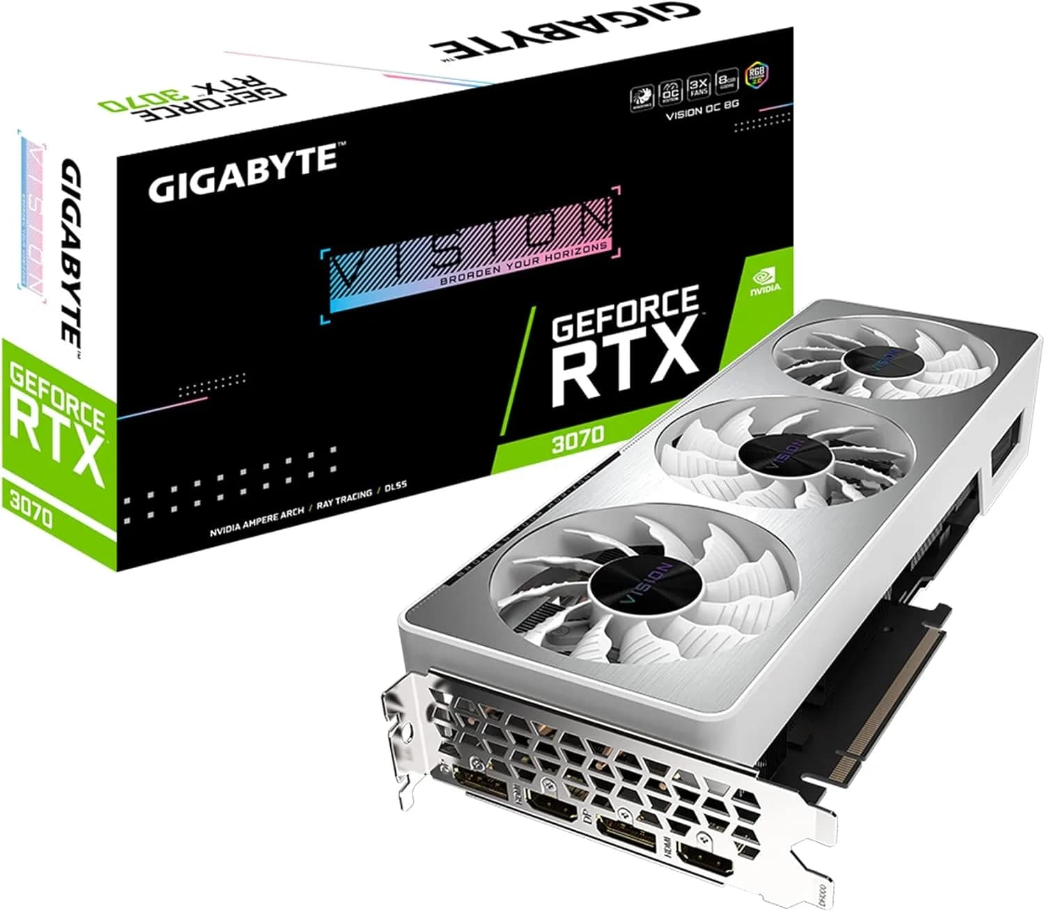 Gigabyte GeForce RTX 3070 Vision OC 8G 256-bit GDDR6