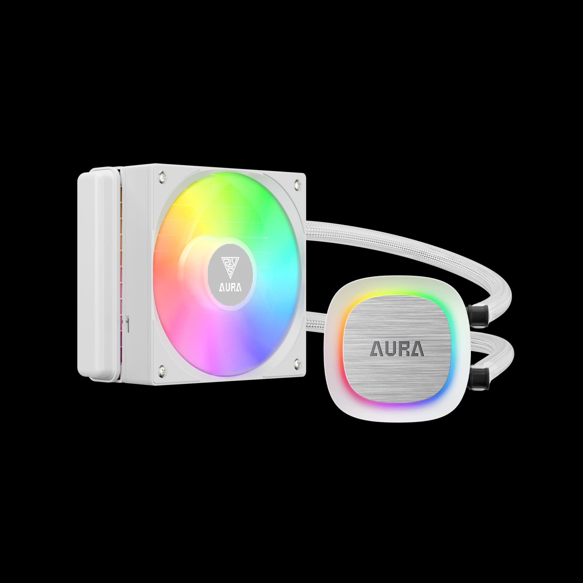 Gamdias Aura GL-120 V2 | Liquid CPU Cooler | RGB Stream Lighting | Hydraulic Bearing PWM Fan | COMPATIBLE INTEL & RYZRN