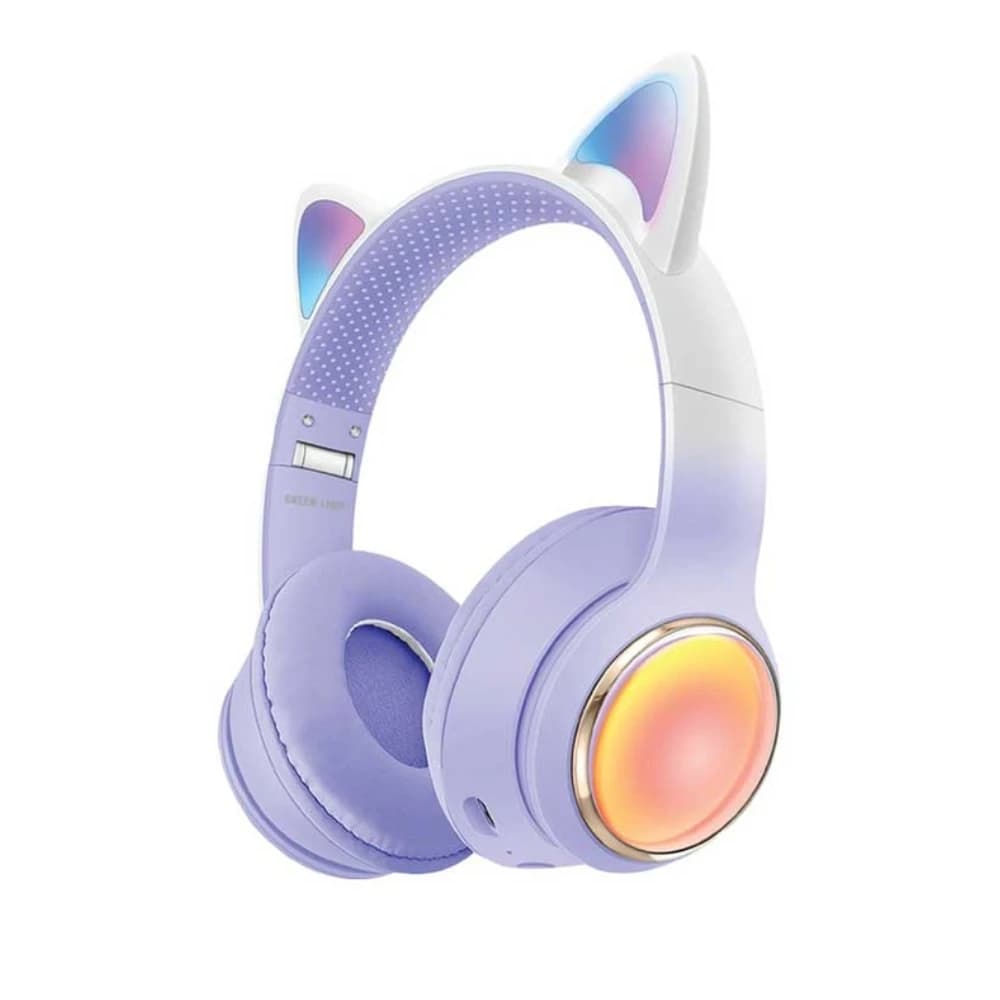 Green Lion Gl 400 Kids Wireless Head Phone Purple Gnk400hppl