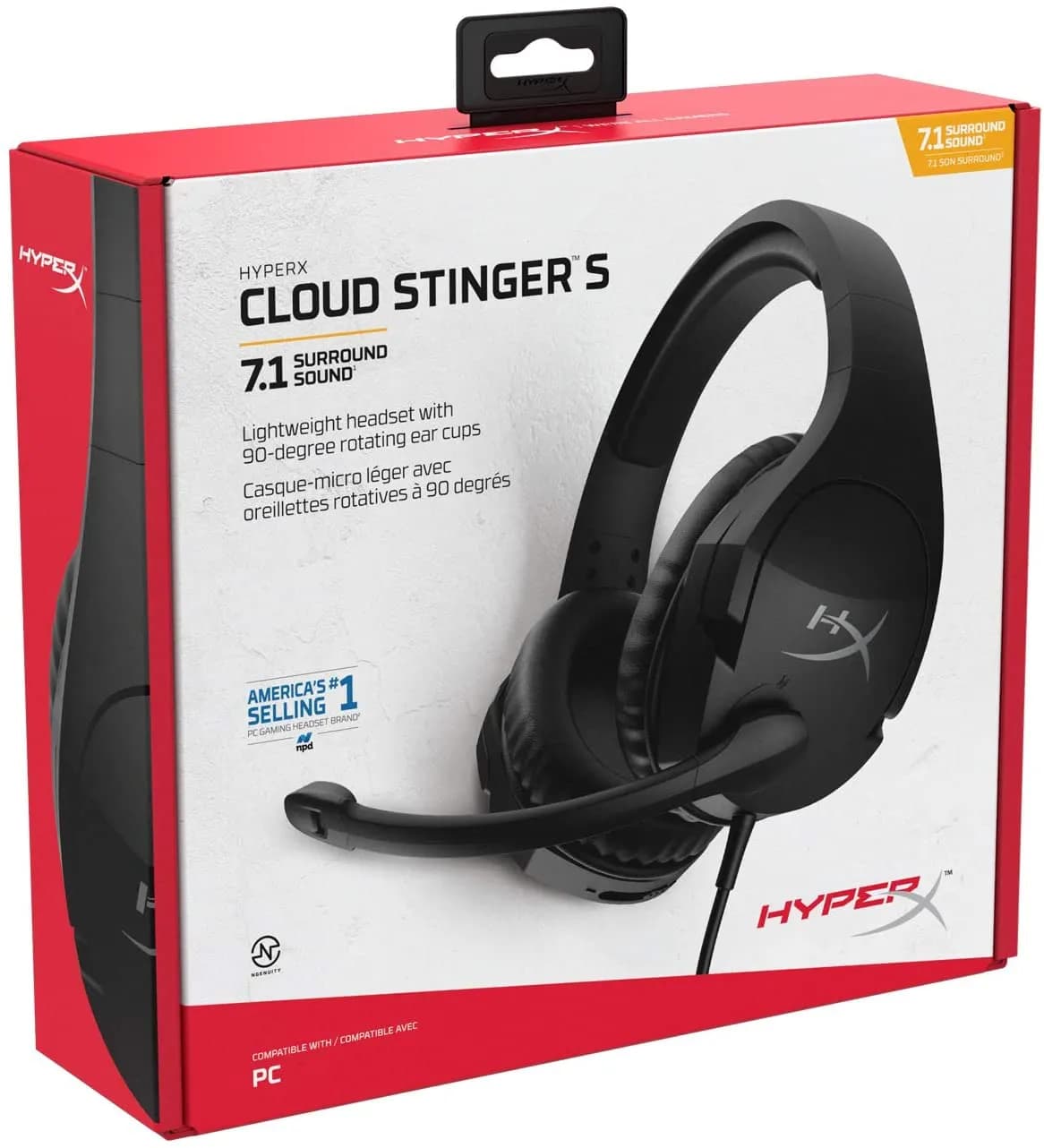 HyperX Cloud Stinger S โ Gaming Headset,Virtual 7.1