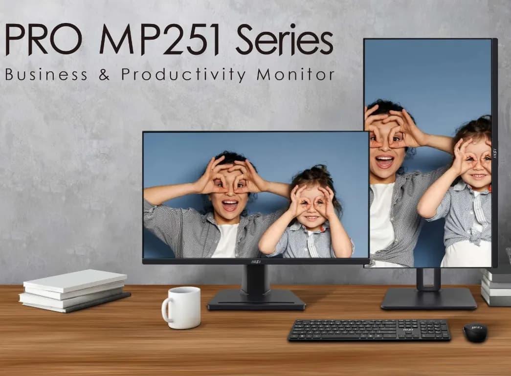 MSI PRO MP251 24.5-inch IPS 1920 x 1080 (FHD) Computer Monitor, 100Hz, Adaptive-Synch, HDMI, VGA Port, VESA Mountable