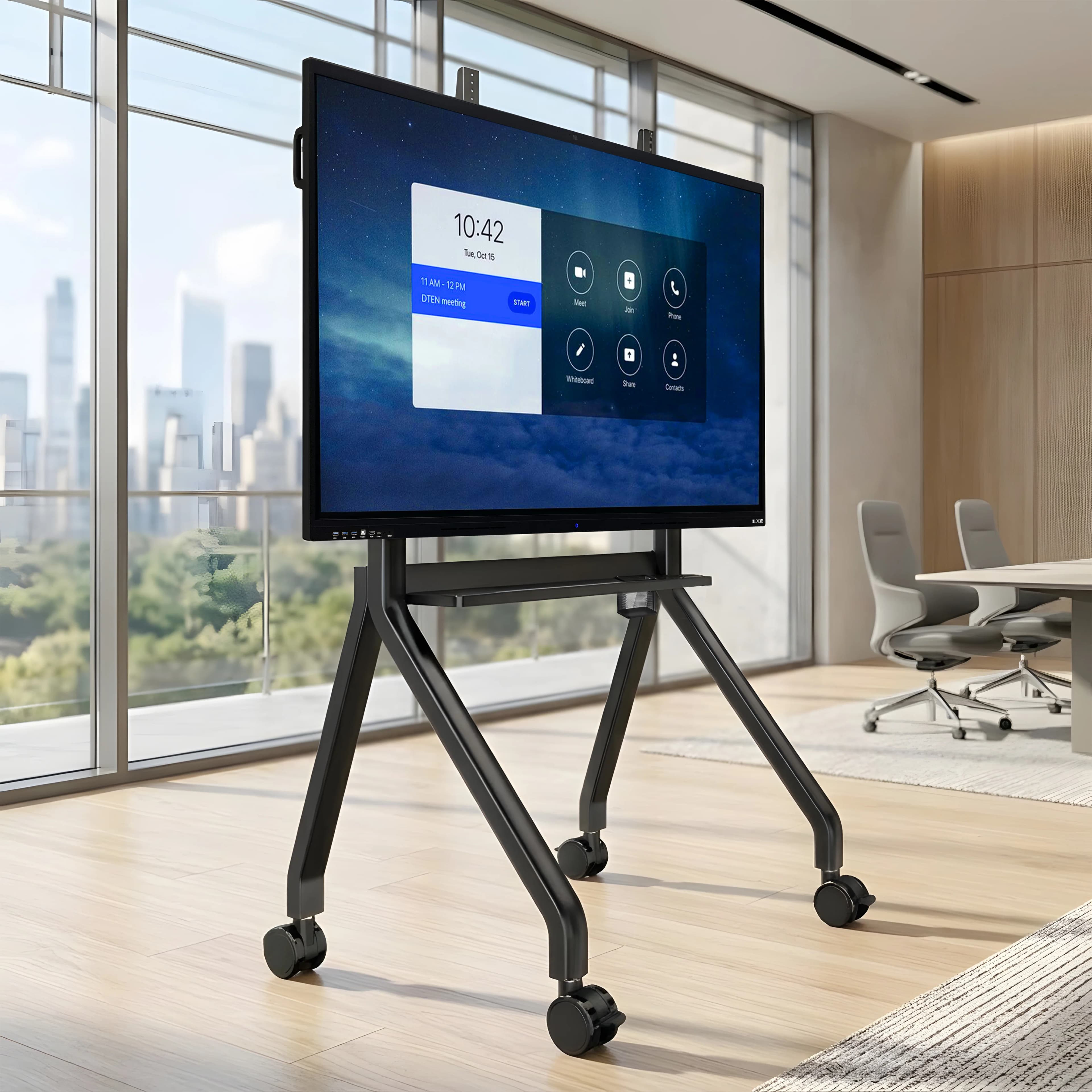FD-R12 Heavy Duty Mobile TV Trolley Stand for 55-120 Inch Screens, 180kg
