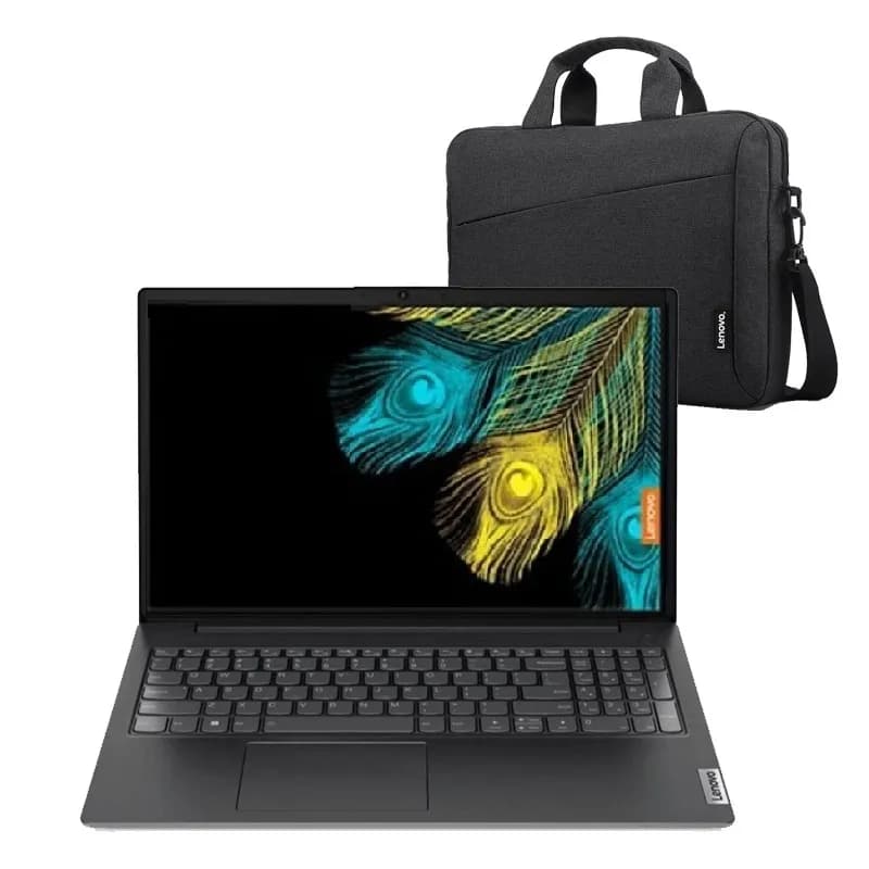 Lenovo V15 Intel Core i5 12th Gen 15.6″ (39.62 cm) FHD (1920×1080) Antiglare 250 nits Thin and Light Laptop with Bag (4GB...