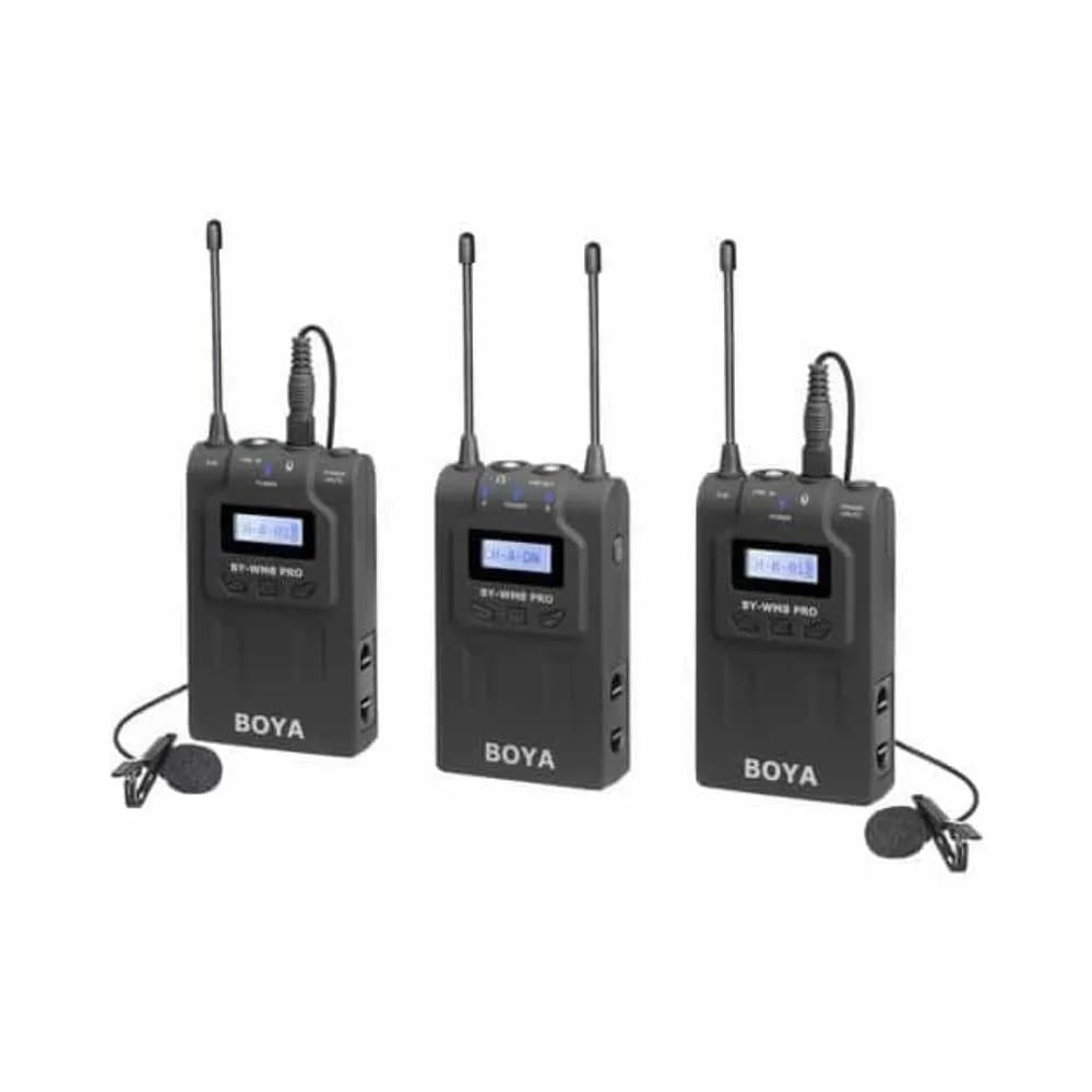 BOYA BY-WM8 Pro-K2 UHF Dual-Channel Wireless Lavalier System (DS-21884)