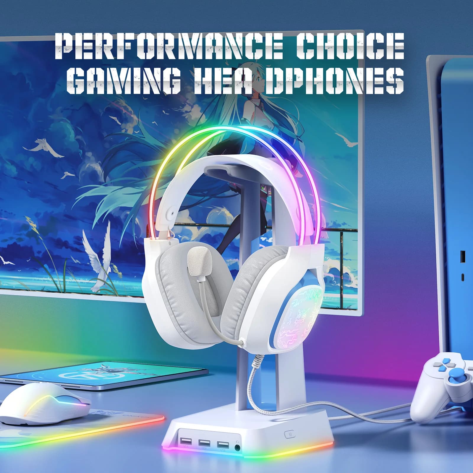 ONIKUMA X22 RGB Wired Gaming Headset