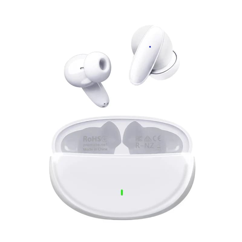 Promate Acoustic In-Ear TWS Earphone, White | Lush.White