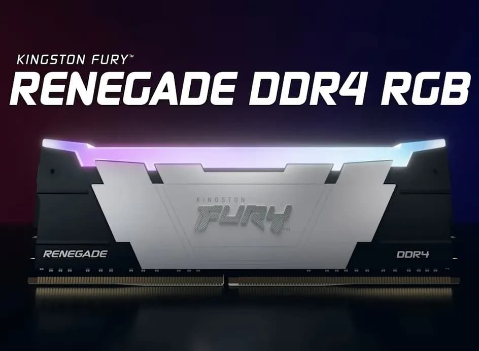 RAM Kingston Fury Renegade RGB 16GB 3600MT/s DDR4 CL16 DIMM Desktop Gaming Memory