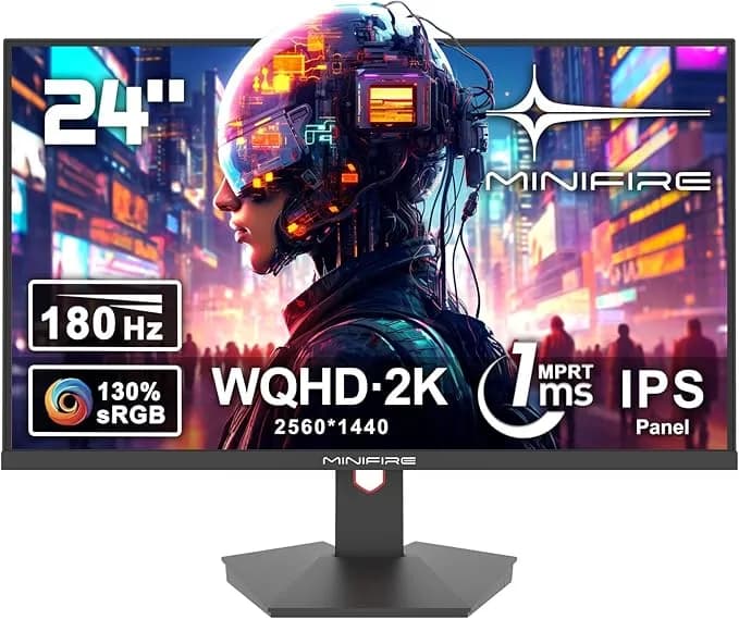 Brand New Gaming Monitor MINIFIRE 24 inch FHD IPS 180HZ DP HDMI MFG24X5Q