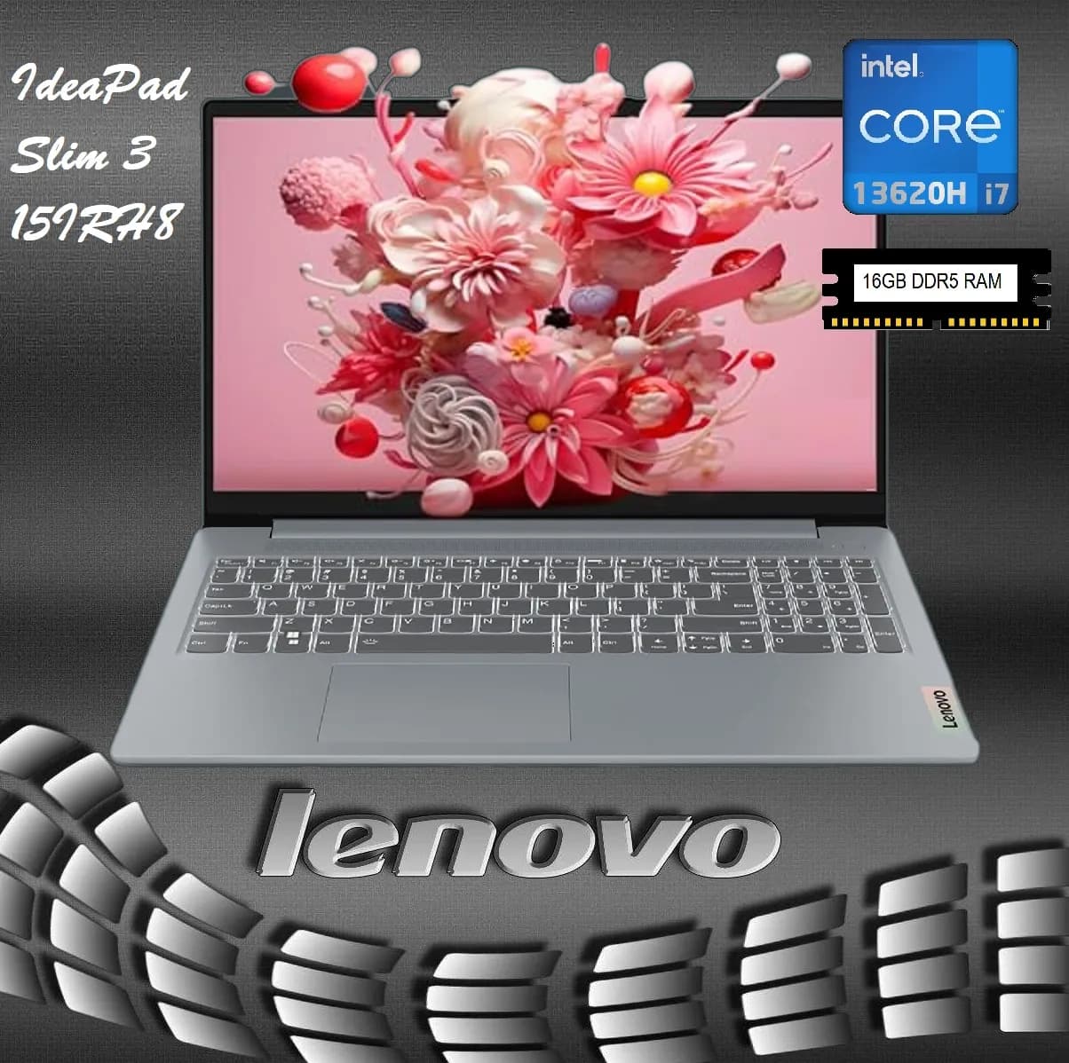 Lenovo IdeaPad Slim 3 15IRH8 Core i7-13620H | 16GB DDR5 RAM, 512GB SSD | Intel UHD Graphics | 15.6″ FHD IPS