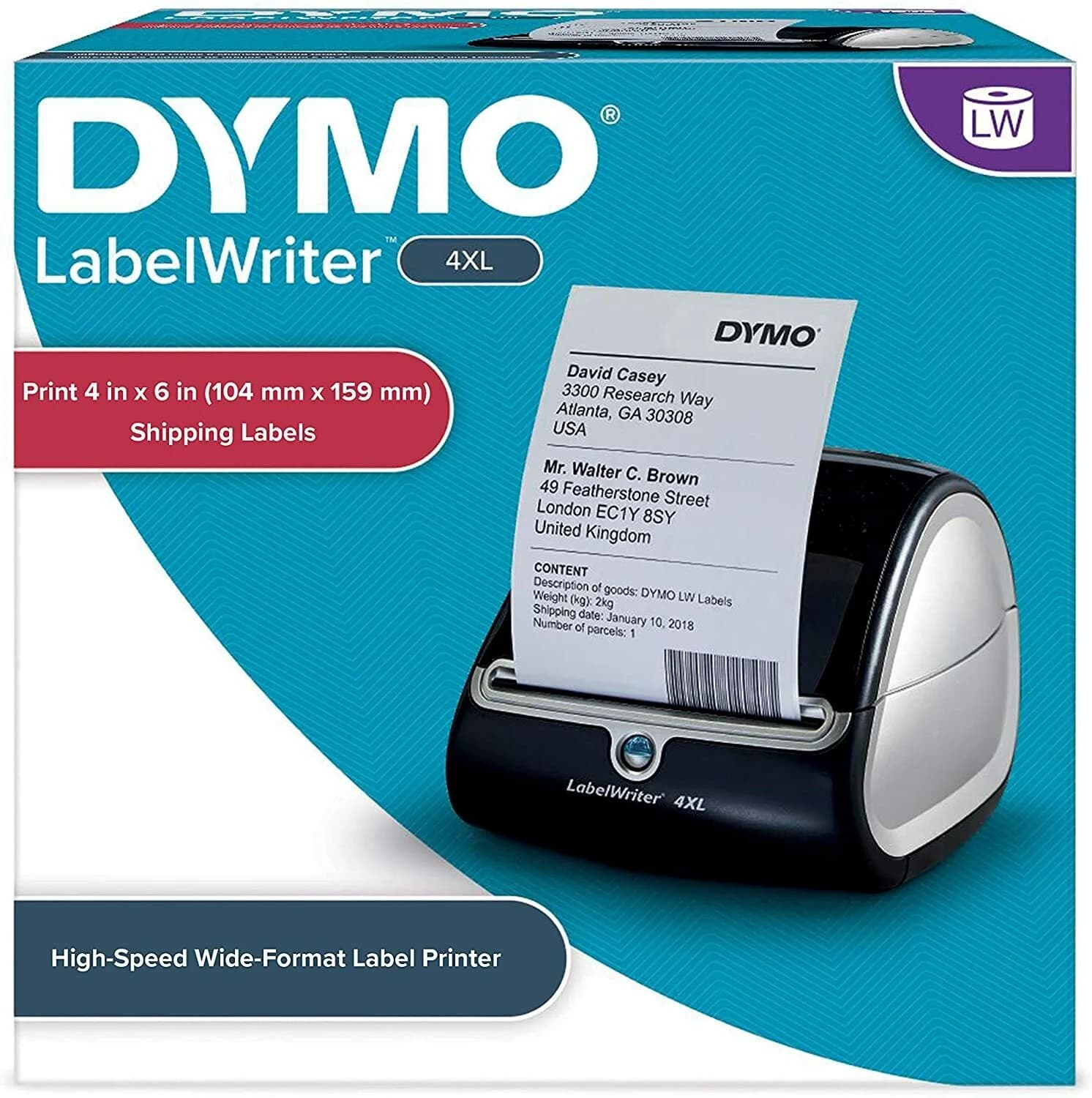 DYMO LabelWriter 4XL Thermal Label Printer 1755120 - 4x6 Labels