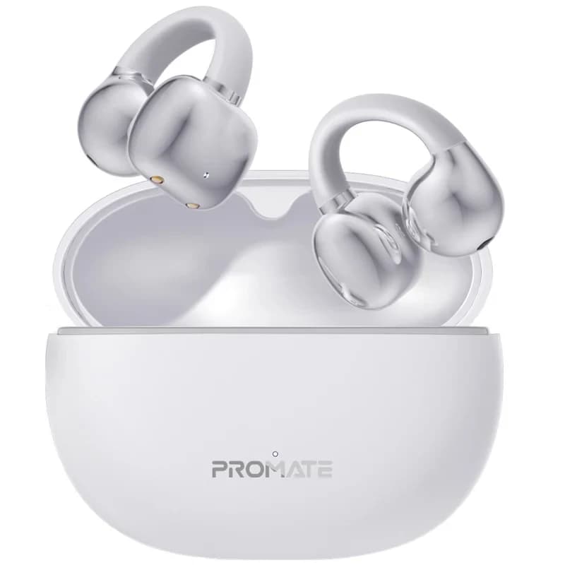 Promate Wireless Earbuds BT with Charging Case Open-Ear Clip-On