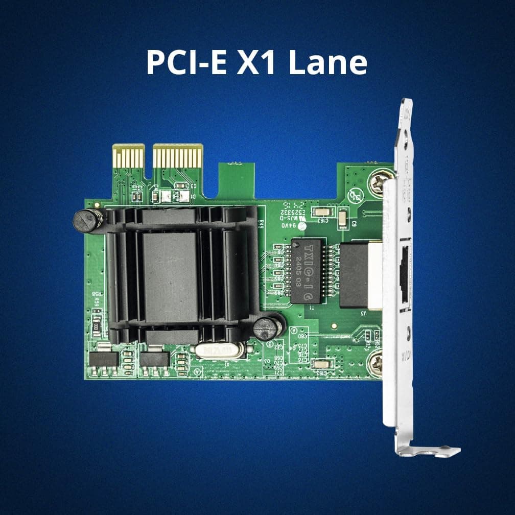 2.5GBase-T PCI Express Gigabit Network Card for Gaming, Streaming