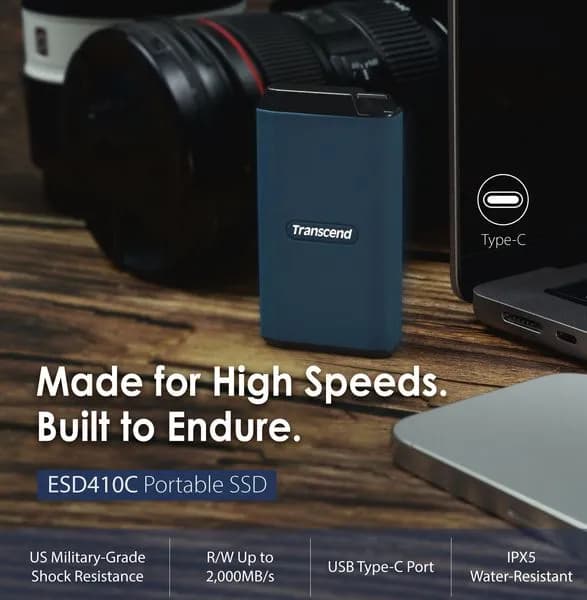 Transcend ESD410C External Portable 1 TB SSD