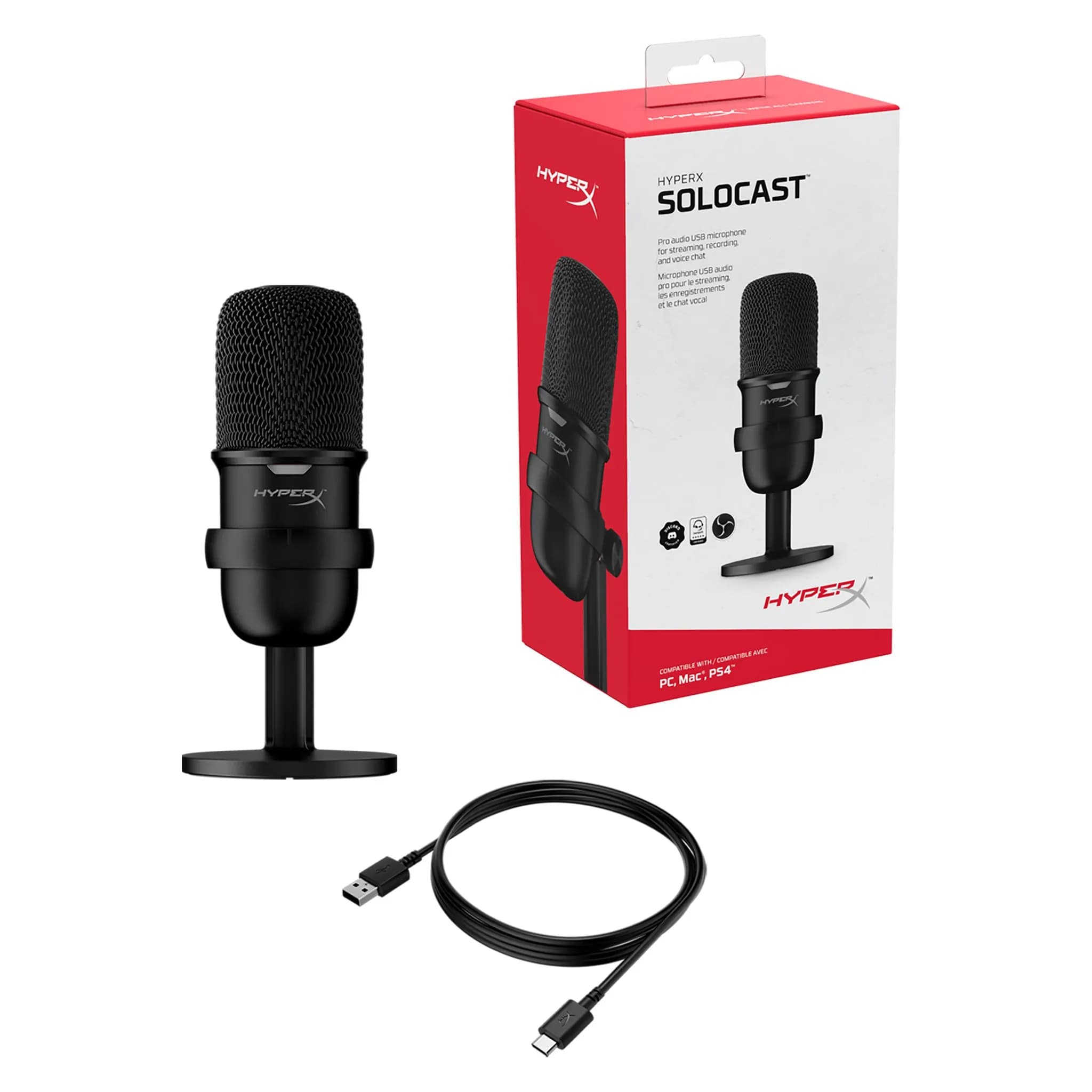 HyperX SoloCast β USB Condenser Gaming Microphone