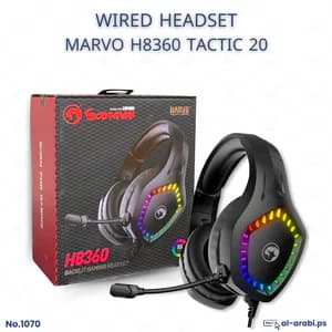 Marvo H8360 Tactic 20 ARGB Gaming Headset โ Black