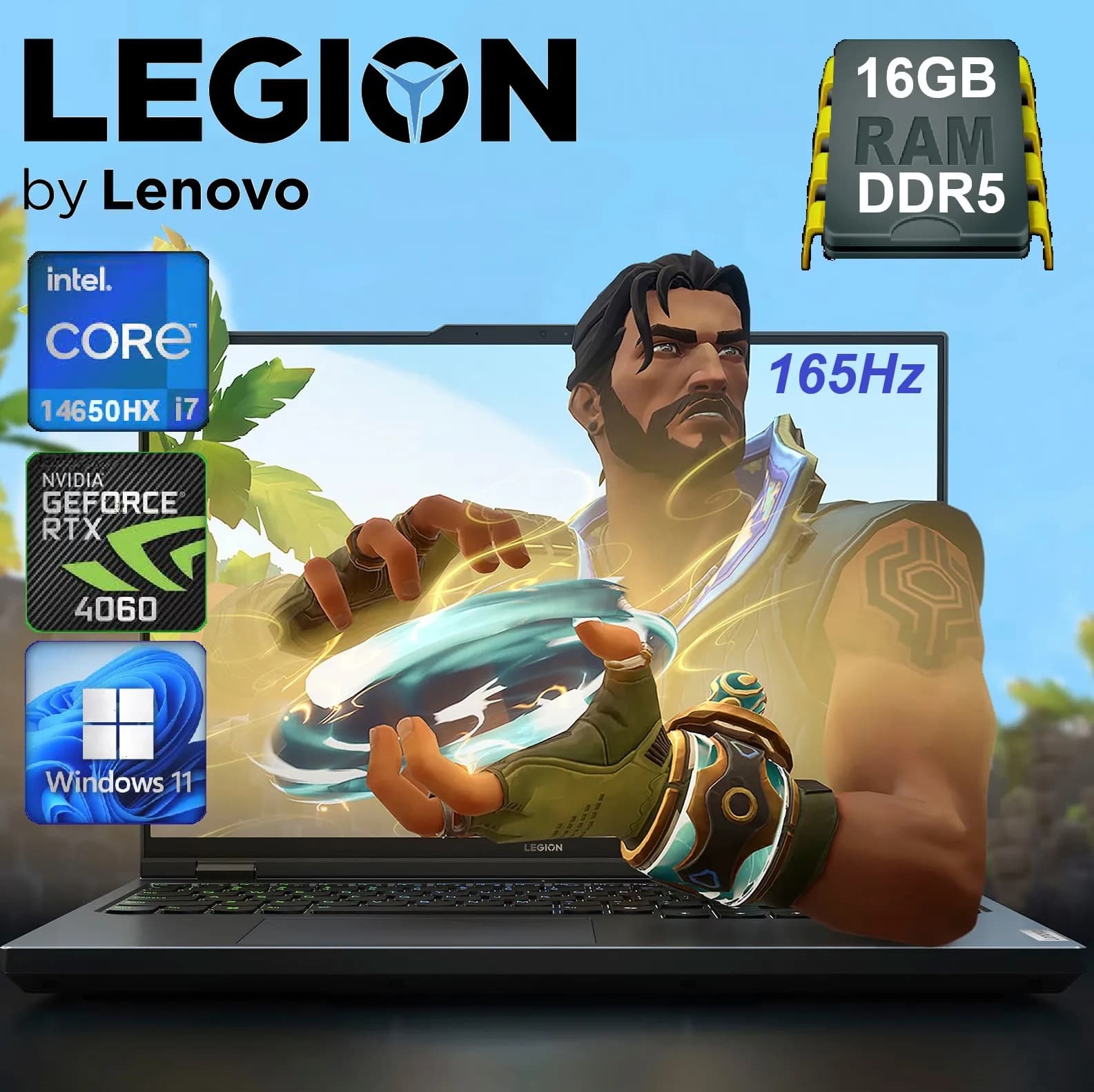 LENOVO AI-Powered Legion 5 16IRX9 Intel Core i7-14650HX| 16GB DDR5 RAM ; 512GB SSD | RTX 4060 , 8GB | 16″ WQXGA IPS Display 165Hz