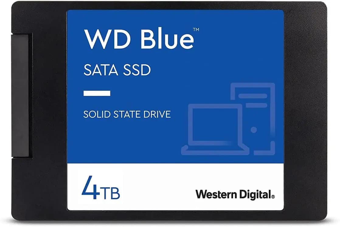 WD Blue 4TB 3D NAND SATA SSD | 2.5″ 7mm | Up to 560MB/s Read | 530MB/s Write | 6Gb/s SATA III | WDS400T2B0A