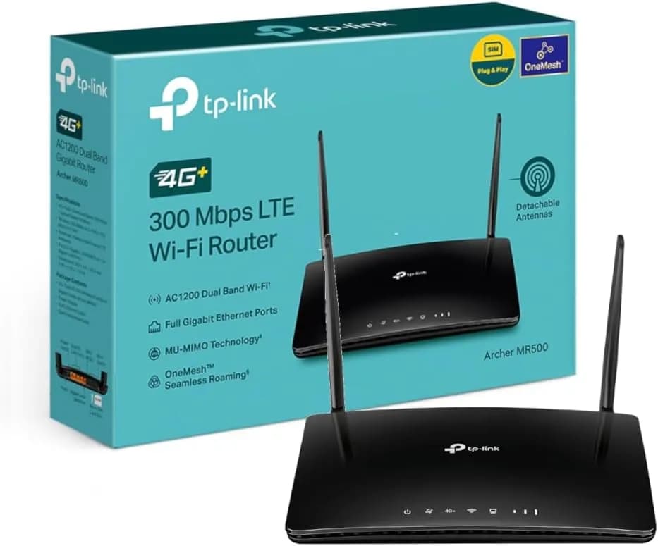 TP-Link AC1200 Mbps 4G+ Cat6 Wireless Dual Band Gigabit Router, 4G Network Nano SIM Slot Unlocked, with MU-MIMO technology, No...