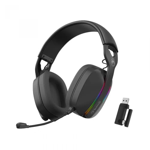 Marvo HG9086W Pulz 70W Wireless & Wired Gaming Headset, 40mm Stereo Drivers, 2.4G/BT5.3, RGB Lighting