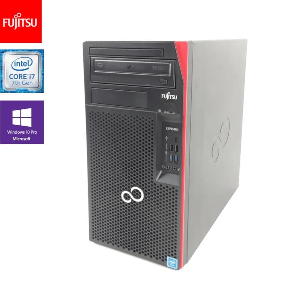 Fujitsu P557-T Desktop | Intel Core i7-7700 | Radeon RX 460 | 8GB RAM | 256GB SSD + 1TB HDD | Windows 10 Pro