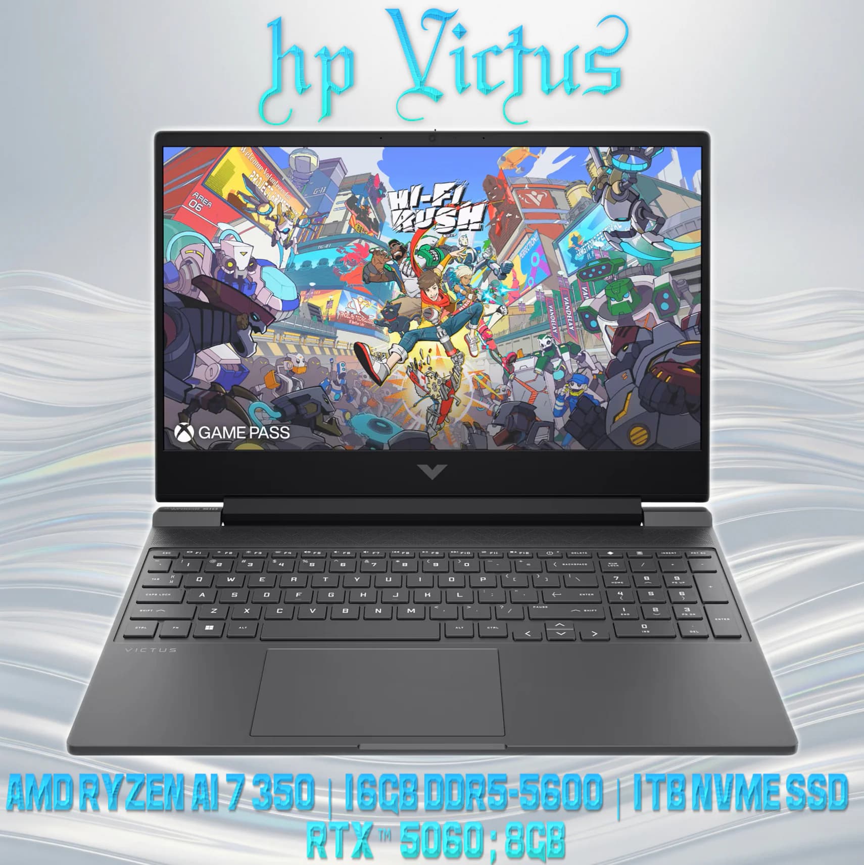 Victus by HP AMD Ryzen AI 7 350 | 16GB DDR5-5600 RAM, 1TB NVMe SSD | RTX 5060, 8GB | 15.6-inch FHD144 Hz IPS Display