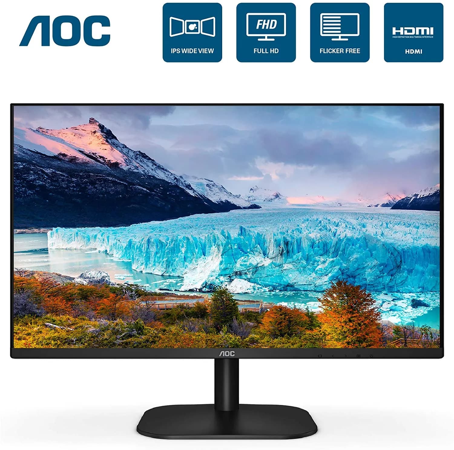 AOC 24″ FHD (1920 × 1080) 75HZ FRAMELESS ULTRA SLIM VA 6ms | 24B2XHM