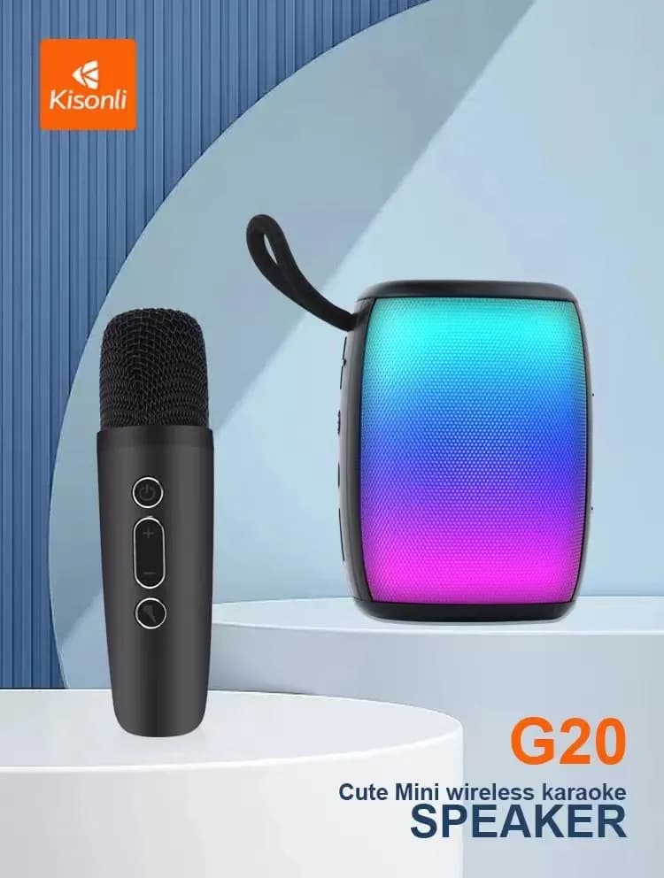 KISONLI G20 Bluetooth RGB Speaker With Wireless Microphone