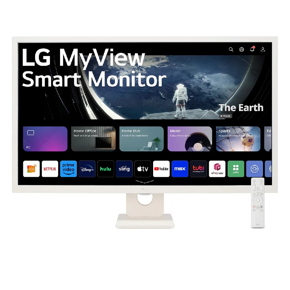 LG 31.5" Full HD IPS Smart Monitor with webOS | 32SR50F-W