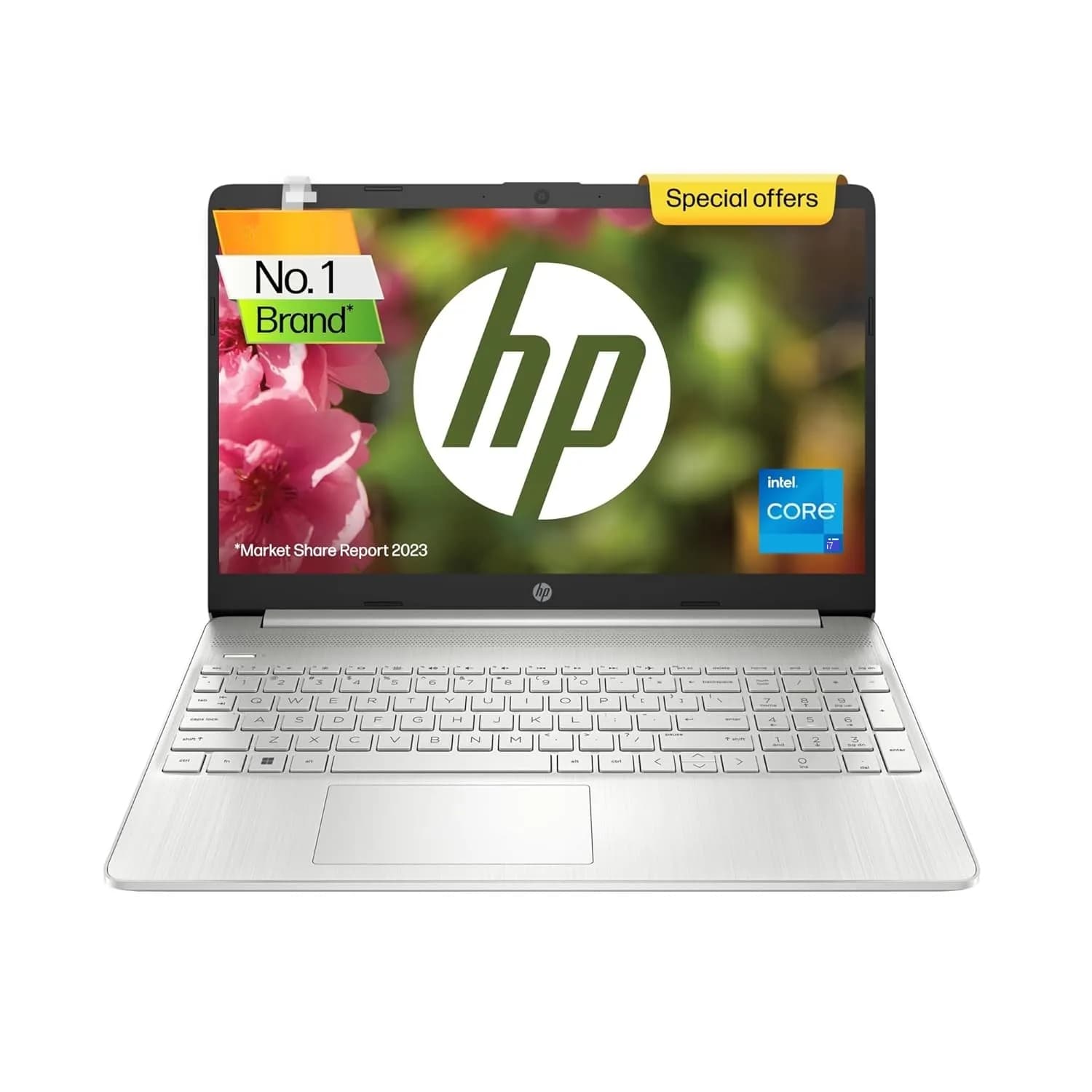 HP Laptop15S-FQ5099TU, 12th Gen Intel Core i7-1255U, 15.6″ FHD, RAM 8GB DDR4, 512GB SSD, Intel Iris Xe Graphics, Backlit KB