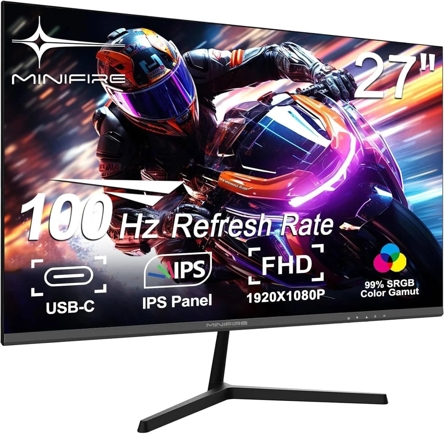 MINIFIRE 27" FHD IPS Monitor | 100Hz, Type-C & HDMI