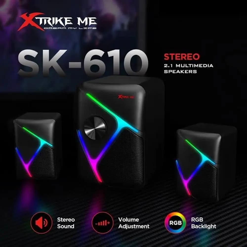 XTRIKE ME SK-610 2.1 RGB Speaker System