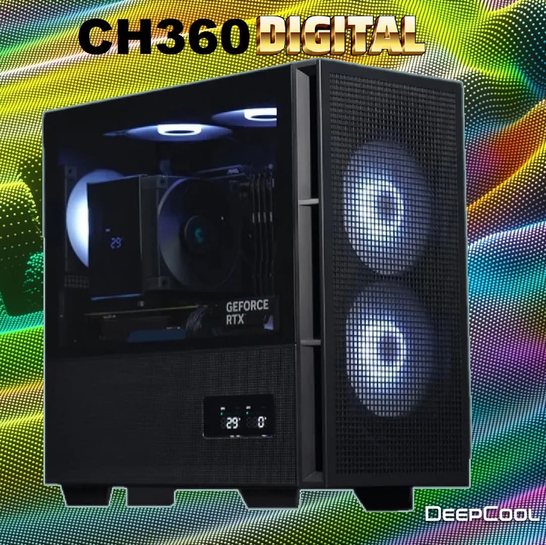 DEEPCOOL CH360 DIGITAL ARGB mATX Gaming Case