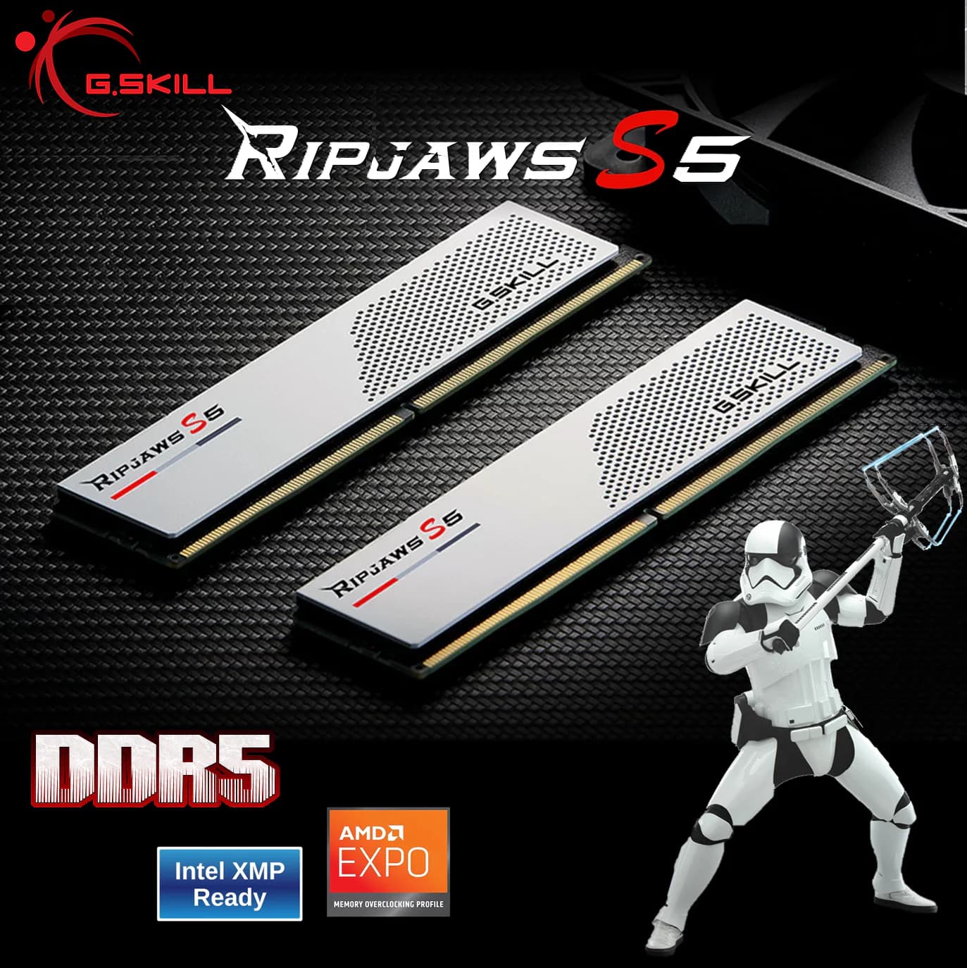 G.SKILL Ripjaws S5 32GB RAM Kit (2x16GB) DDR5 6000MT/s CL30 1.35V, Intel XMP 3.0 Ready, Low Profile 33mm Design, Efficient...