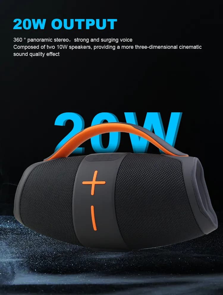 KISONLI K13 Bluetooth Speaker 20W with RGB, 3600mAh Battery