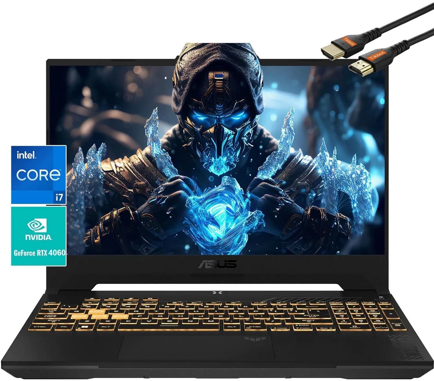 ASUS TUF Gaming F15 FX507VV-LP139 Laptop, Intel Core i7-13620H,16GB RAM, 512GB SSD, Nvidia GeForce RTX 4060 8GB, 15.6โณ FHD IPS...