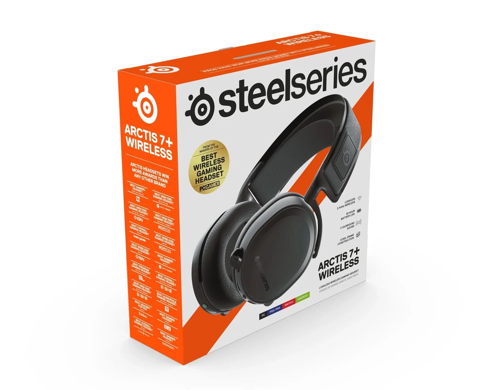 SteelSeries Arctis 7+ Wireless Gaming Headset 30 Hour Battery Life USB-C β 7.1 Surround