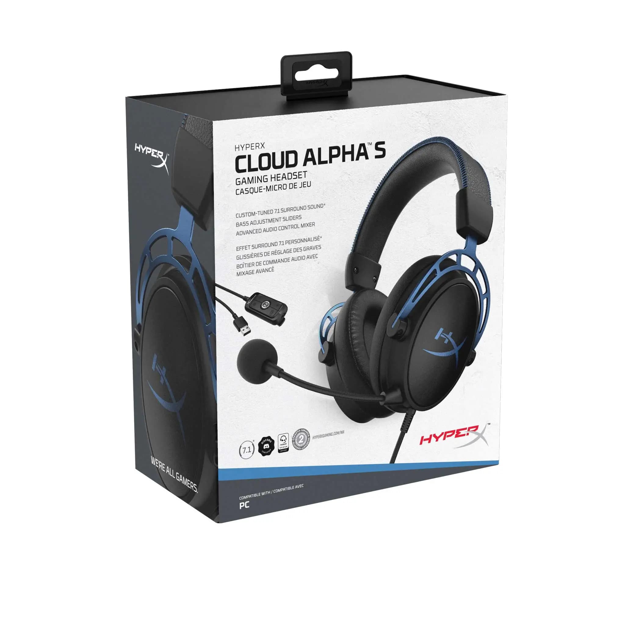 HyperX Cloud Alpha S โ Gaming Headset (HX-HSCAS-BL/WW)