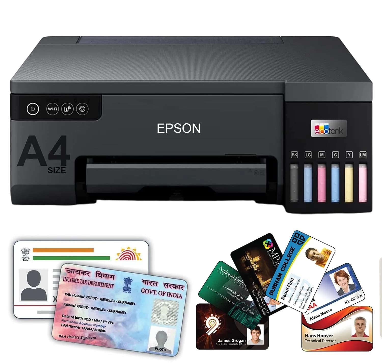EPSON EcoTank L8050 High Volume 6 Colour A4 Photo Printer, Print 10x15cm Borderless Photos, 5.760 x 1.440 DPI Resolution, 22...
