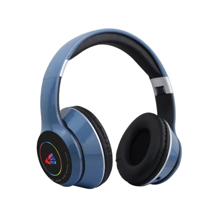 Kisonli A-8 Bluetooth Wireless Gaming Headset with RGB Lighting, 40mm Drivers, BT 5.0, 400mAh Battery, 6-8H Playtime, 110dB