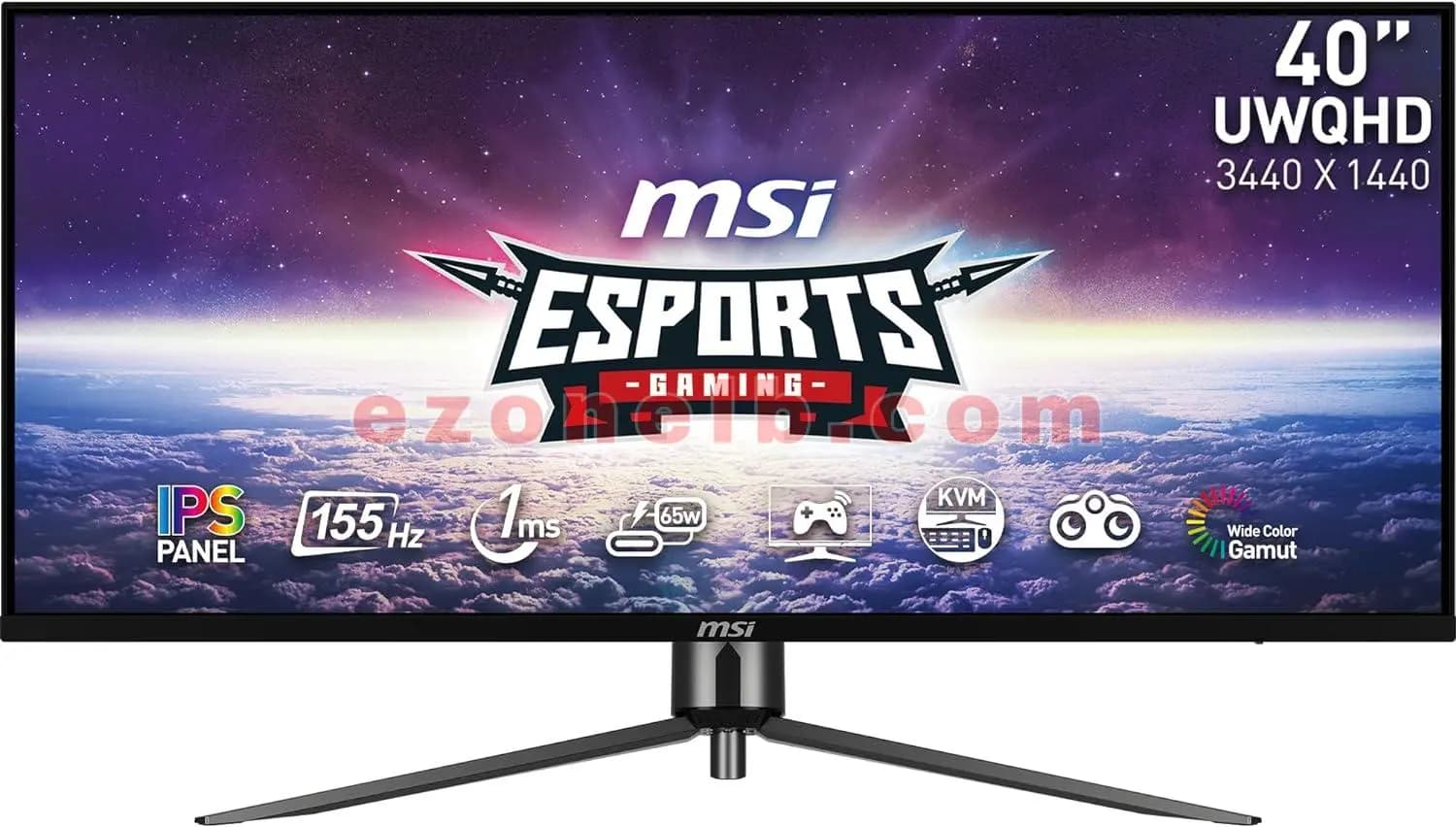MSI MAG401QR 40″ UWQHD IPS 155HZ FLAT GAMING MONITOR
