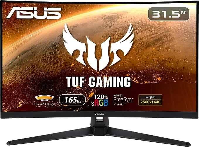 ASUS VG32VQR 31.5″ FHD 165HZ 1MS VA CURVED GAMING MONITOR