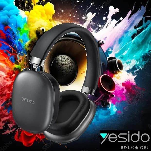 Yesido EP05 Wireless Headset | Bluetooth, 3.5mm, TF Card |Hifi-level Noise Reduction Over-Ear Silk Ear Muffs