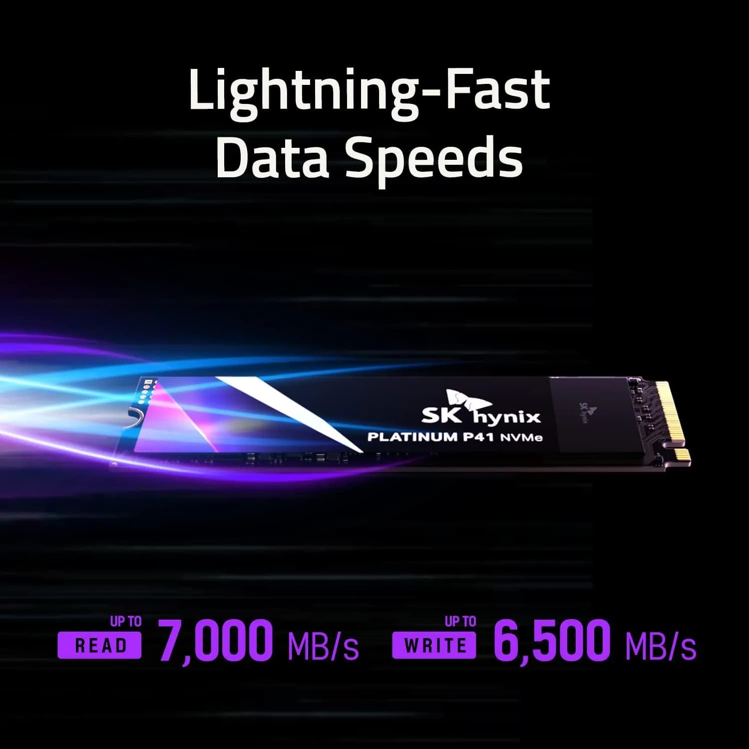 SK hynix Platinum P41 1TB PCIe NVMe Gen4 M.2 2280 Internal Gaming SSD, Up to 7,000MB/S, Compact SSD Form Factor