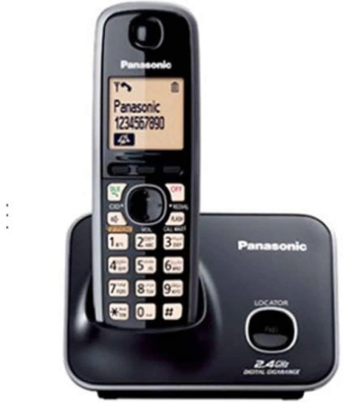 Panasonic KX-TG3711SX Landline Wireless Phone 2.4GHz + SPEAKER , With Caller Id , Contacts Memory , LCD Display , Wall Mountable