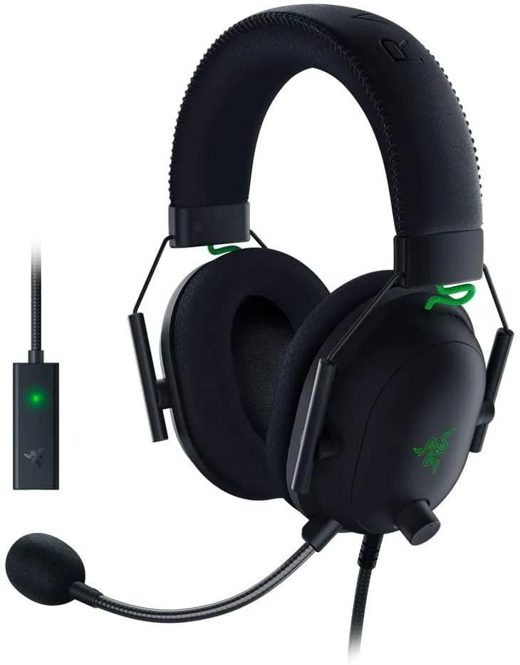 Razer BlackShark V2 Gaming HEADSET THX 7.1 Spatial + USB MIC ENHANCER